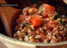 Гречневая каша с овощами