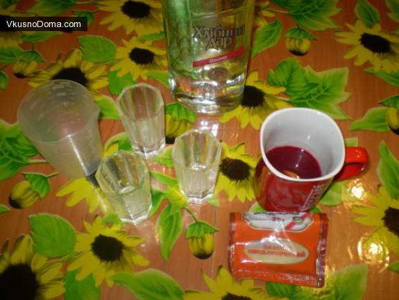 алкогольный коктейль водка в желе